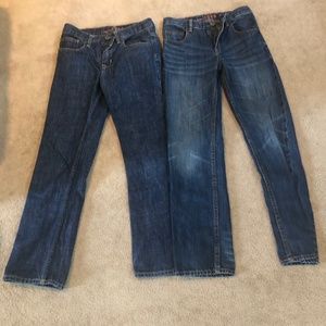 Gap adjustable jeans.